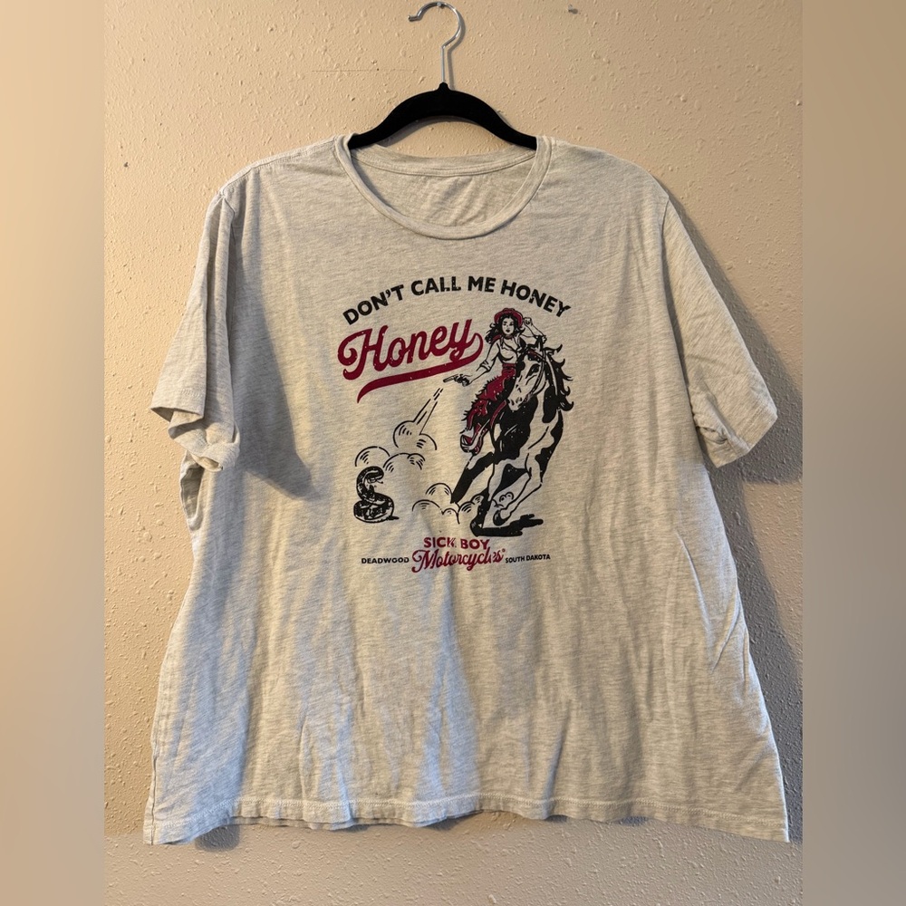 Sick Boy Motorcycles | Don't Call Me Honey Tee Shirt | Size: XXL